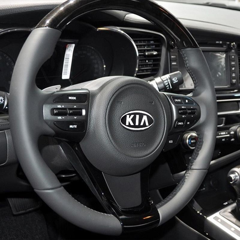 2026 Hot Car Sticker ABS Car Sticker Steering Wheel Emblem Badge For KIA GT Sportage Ceed Sorento Cerato Optima Picanto Rio Soul
