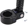1 Pair Motorcycle Foot Peg Aluminum Alloy Enhanced Grip Adjustable Angle Foot Peg Footrest for Motorbike with 1in 1.06in 1.25in Bumper