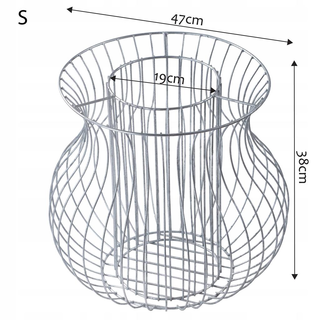KADAX Galvanized Steel Gabion Garden Planter