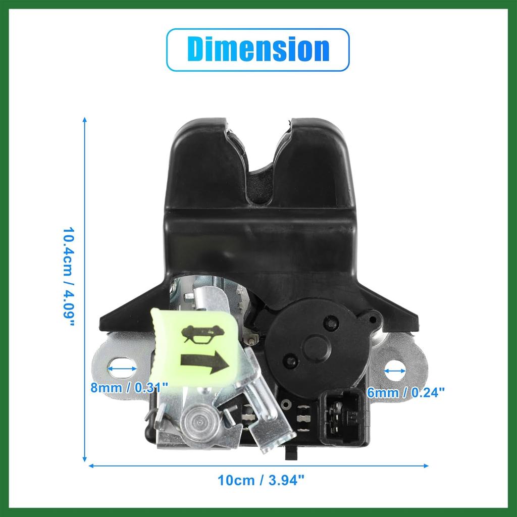 Motoforti Trunk Latch Lock Actuator 81230-C1500 for Hyundai Sonata 2018-2019 Sedan Tailgate Door Latch Lock Actuator Motor Rear Trunk Lid Lock Latch