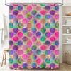 Brightly Colored Shower Curtain Waterproof Fabric Bath Decorative Printed Pattern 240X180cm Modern Home Decoration