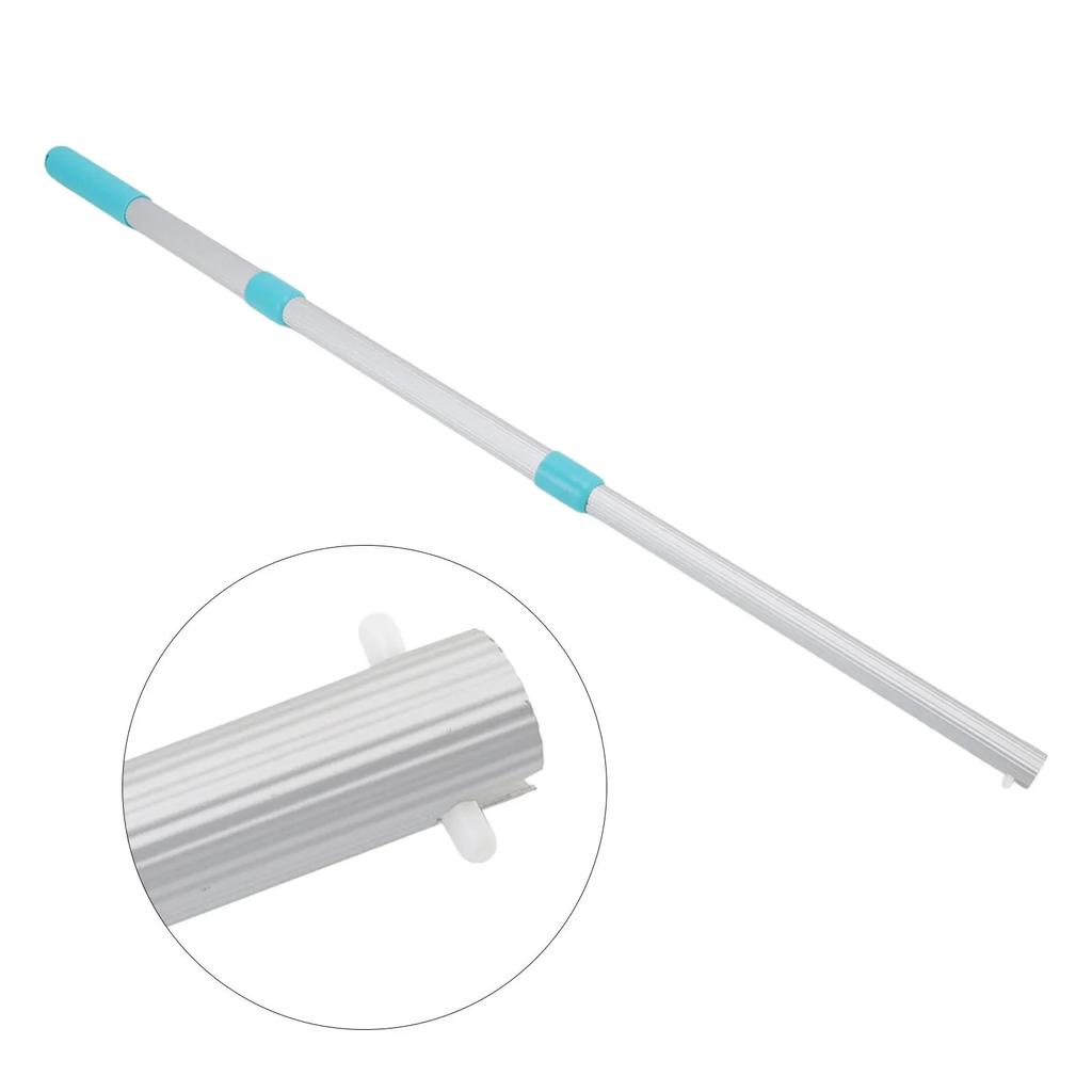Telescopic Swimming Pool Pole 3-Section For Leaf Skimmer Mesh Rake Net Grip Handle For Spa Pond Swimming Pool Cleaning