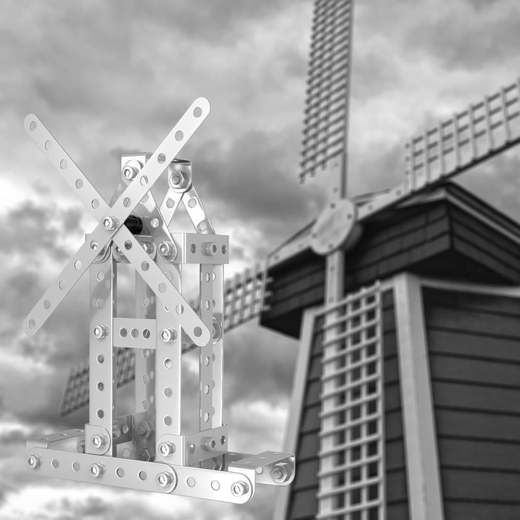 Metal Building Toys, 273pcs 3 in 1 Tower Crane & Frame Crane & Windmill Metal Model Set,Erector Sets for Boys Age 8-12,DIY Building Stem Projects