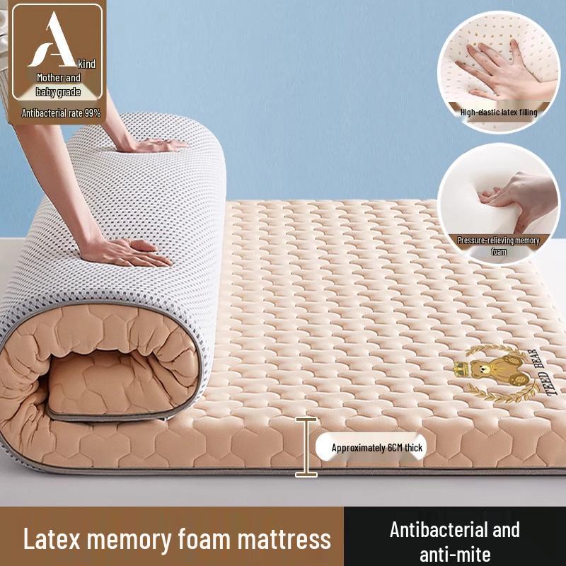 Latex Memory Foam Mattress Soft Pad for Home, Dorm, or Rental Use – Ideal for Single Tatami Beds