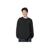 Li Ning Comfortable Casual Simple Letter Round Neck Pullover Long Sleeve Sweatshirt Men Sweatshirt Black AWDU165-1