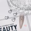 Retro Luxury DIY Rhinestone Heart Nail Accessories - Zircon Manicure Jewelry