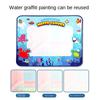 Non-Toxic Magic Water Canvas Graffiti Drawing Board Repeatedly Doodle Water Painting Carpet Reusable Drawing Mat Children Toy Gift