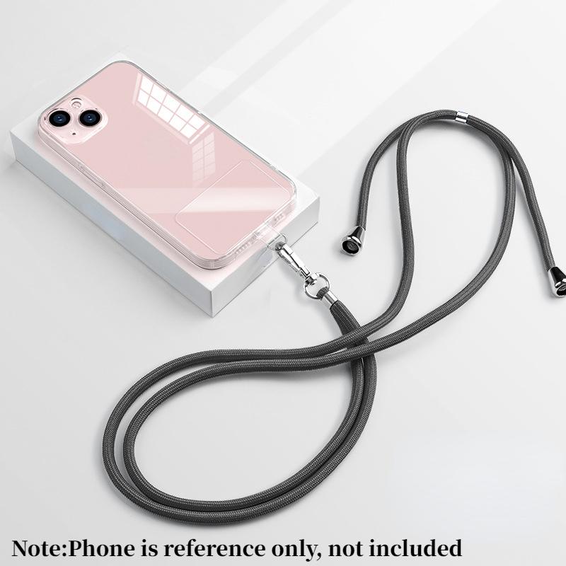 Universal Phone Lanyard Nylon Sports Strap Neck Rope Mobile Phone Strap Adjustable Anti-lost Lanyard Grip Neck Chain Accessories