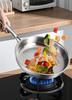 Padella Piatta in Titanio: Non rivestito, Antiaderente, Rimovibile, Compatibile con fornelli a gas, Realizzato in lega di titanio. Perfetto per Bistecche e Cucina Casalinga.