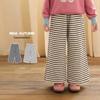 LUSON Okids Girls' Striped Wide-Leg Pants