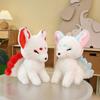 38cm Simulation Fat White Nine-Tailed Fox Plush Toy Stuffed Fox Animal High Quality Gumiho Birthday Gift Toy Home Decor Toy