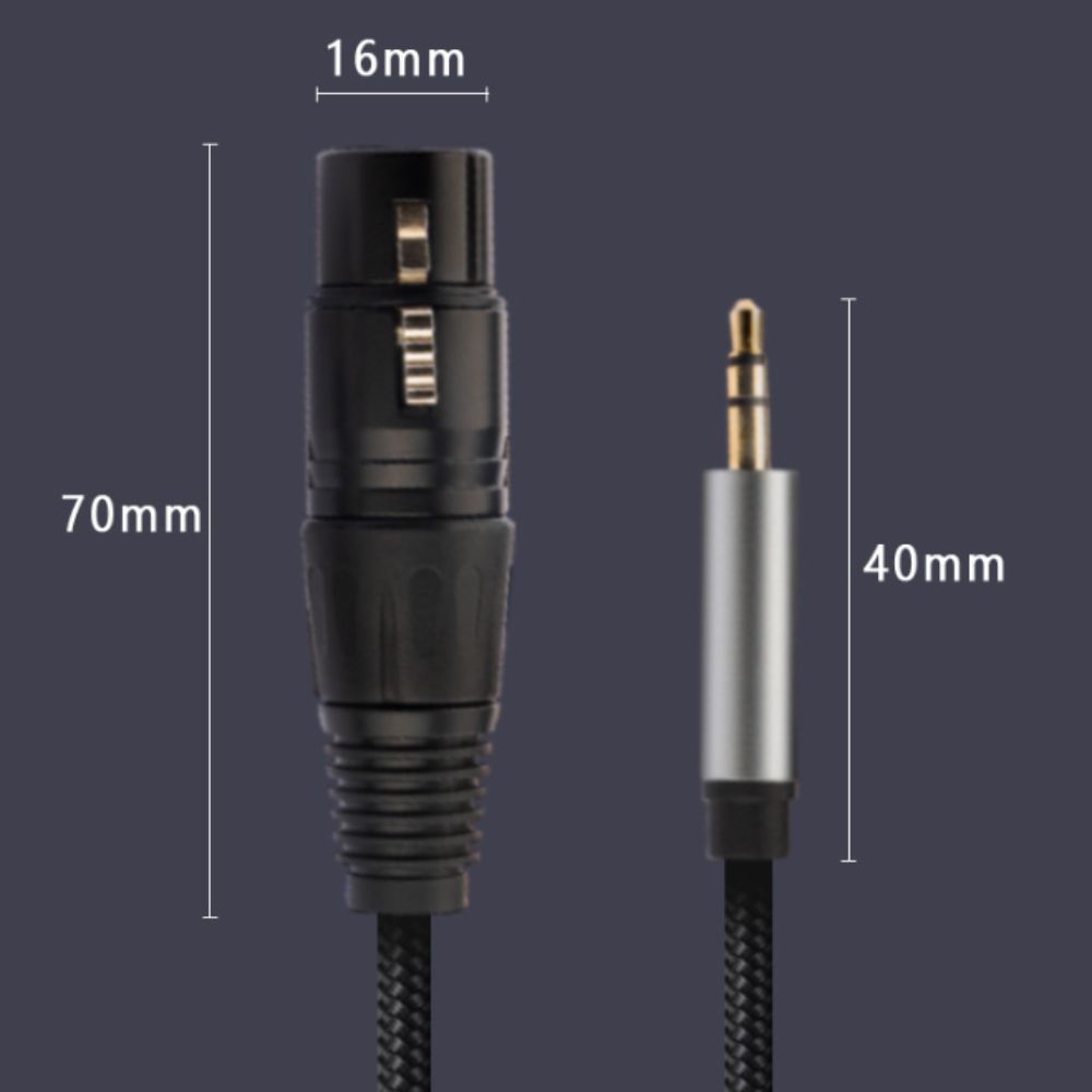 Nylon Braided Microphone Audio Cable Balanced Balanced Analog Mic Cord Recording Studio