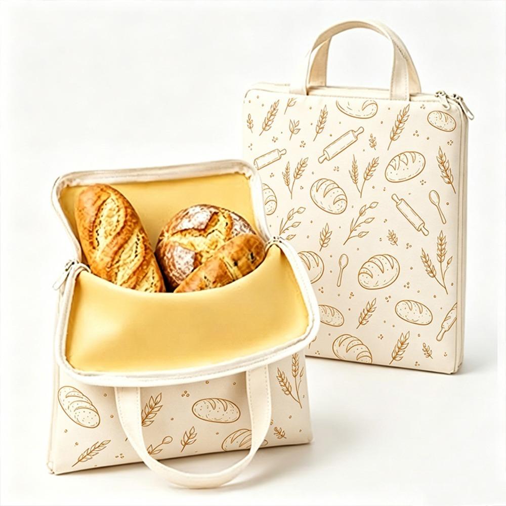 Buckle Closure Baguette Storage Bag Reusable Toast Storage Bag Baguette Toast Storage