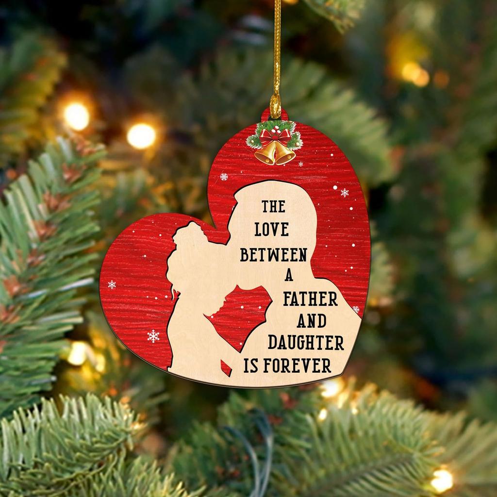 The Love Between a Mom and Son is Forever Ornament, Birthday, for Mothers & Sons Ornaments, Family Wooden Hanging Decoration on Xmas Tree, to Mom