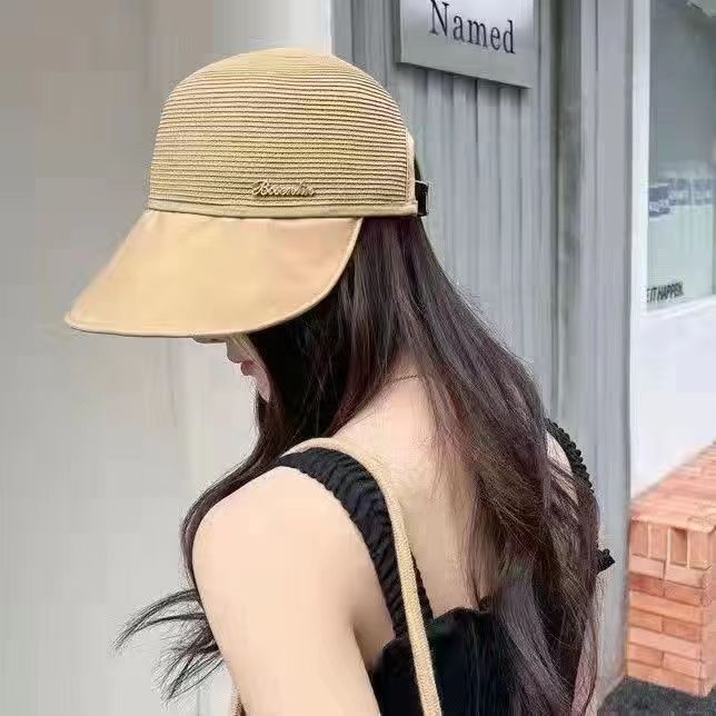 

Foldable Versatile Sunshade Straw Hat Women s Summer Sunscreen Breathable Big Eaves Sun Hat Sunscreen Hat Adjustable хакі
