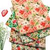 50x145cm Strawberry Flower Printed Material DIY Clothing Fabric Tablecloth Decorative Cloth Wedding Party Dress Clothing Supplie