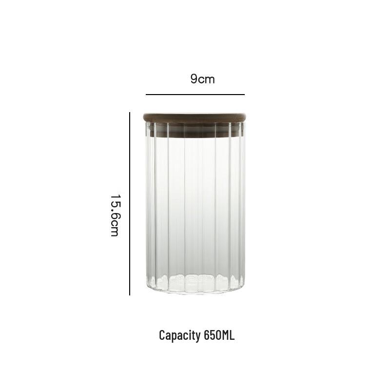 Qianxing Glass Food Storage Jars with Bamboo Lids