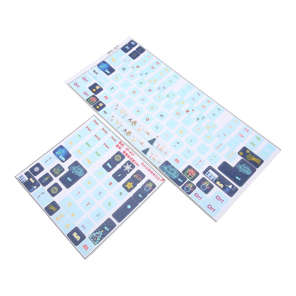 Keyboard Stickers PVC Cartoon Style DIY Decorative Keycaps Stickers for General Desktop Computer 84