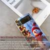 Winter Snow Scene Snowman Christmas Tree Clear Phone Case for Samsung Galaxy Z Flip 7 Flip 6 4 3 Folding Cover for Z Flip7 Flip5