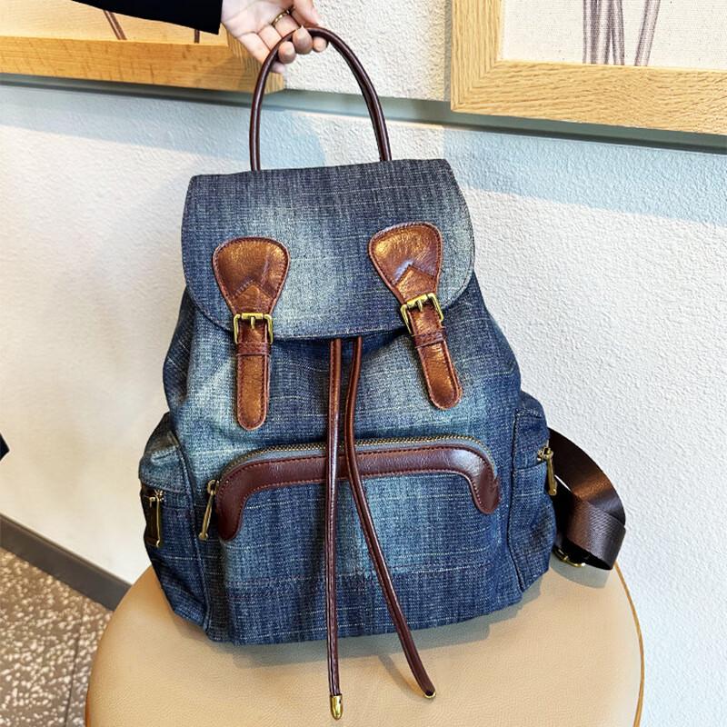 

Cool Walker XDLM Retro Denim Canvas Backpack One Size