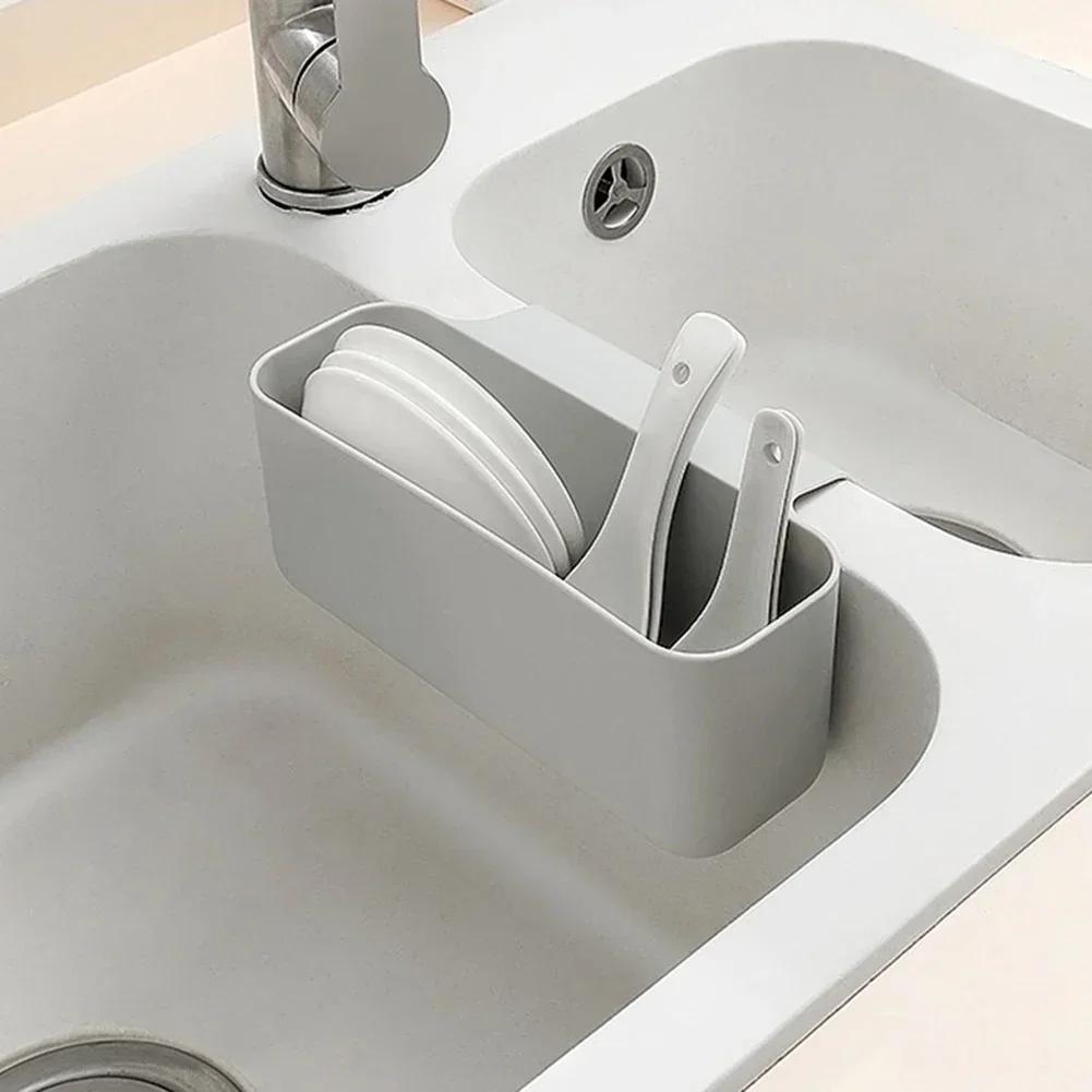 Kitchen Sink Drain Basket Leftover Soup Strainer Rack Fruit Vegetable Quick Drain Strainer Garbage Filter Kitchen Sink Organizer