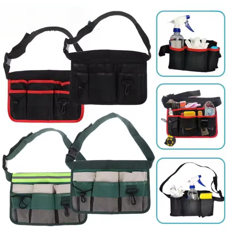 Waterproof Multi-Pocket Tool Waist Bag – Modular Oxford Utility Belt for Carpenters, Gardeners & DIY
