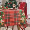 Christmas Bell Print Tablecloth Fashion American Style Holiday Table Cover Elegant Home Festival Party Decoration Table Cloth