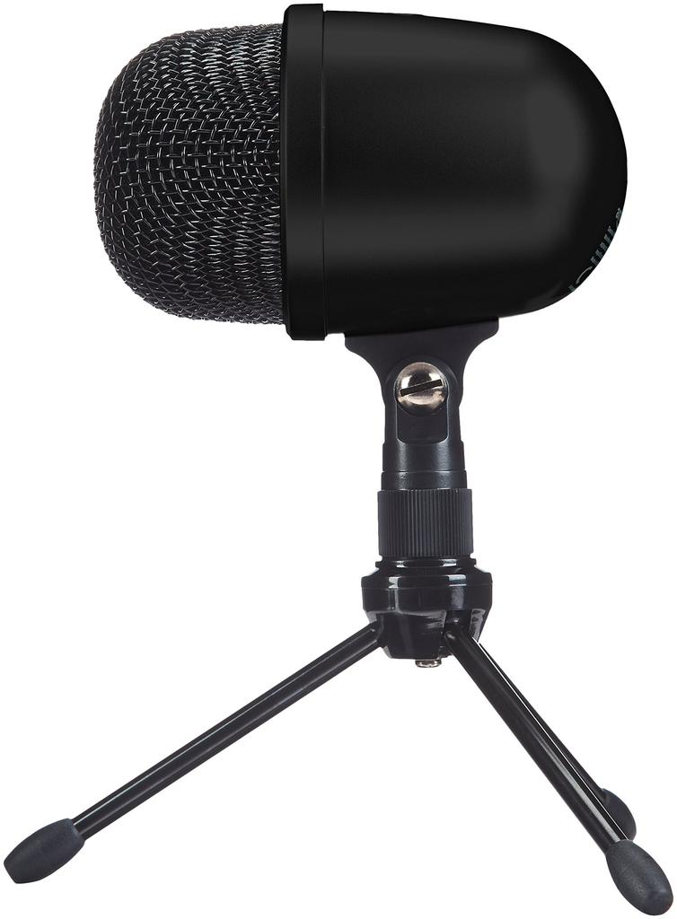 Amazon Basics Mini USB Condenser Microphone for Online Meetings, Gaming, and Podcasts, Black