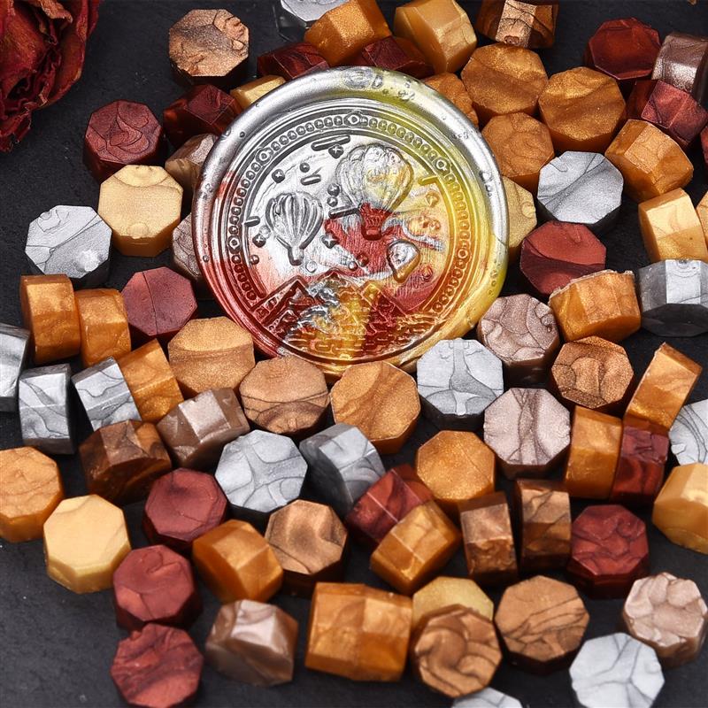 100Pcs Retro Sealing Wax Beads Color Seal Stamp Wax For Seal Scrapbook Material Wedding Birthday Party Wax DIY Art Decor Supply
