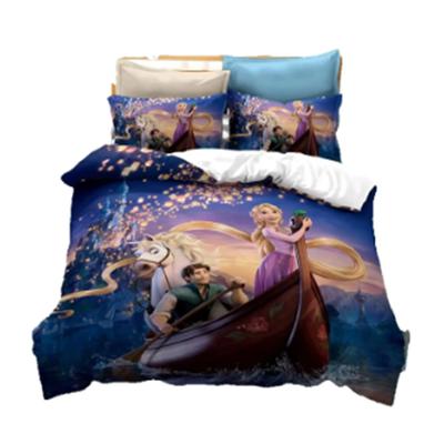 Cinderella Princess Bedding Sets Snow White Cinderella Duvet Cover And Pillowcases Cartoon 3D Children Girl Quilt Cover Set