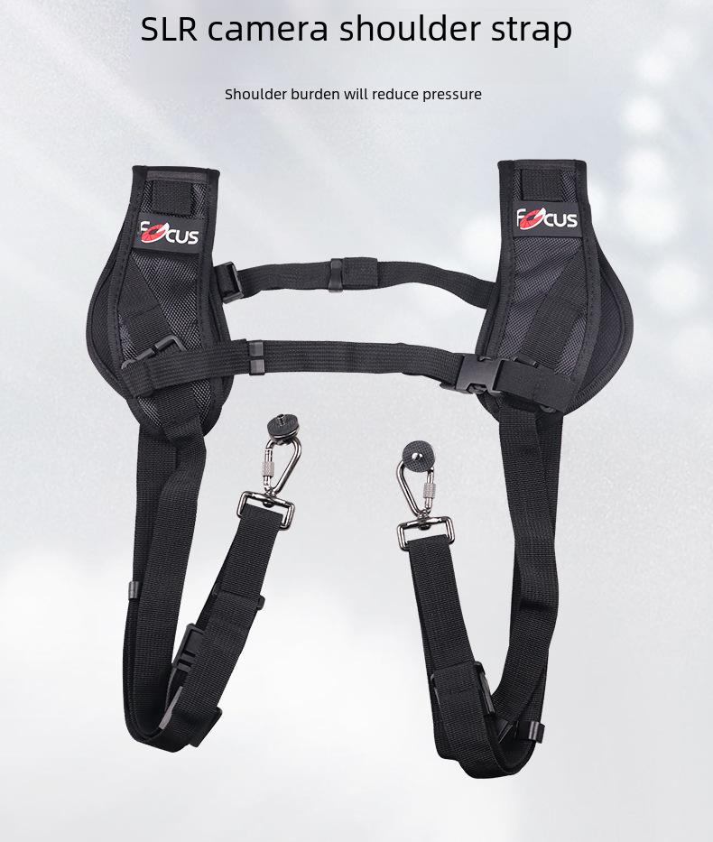 K-förmiger professioneller SLR-Doppel-Schulterkameragurt