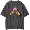 2026 Summer Dragon Ball Majin Buu Vintage Anime Tshirt Unisexs Pure Cotton Casual Loose Sports Daily Top