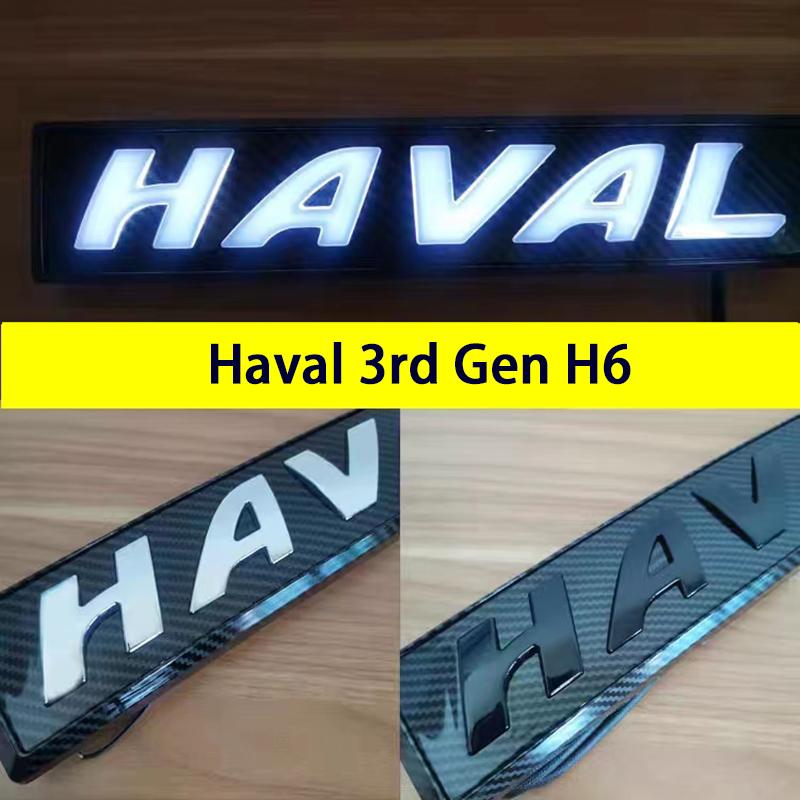Haval LED Front Badge Light Emblem Auto Decal For Great Wall GWM Haval 3rd Gen H6 2022 2023