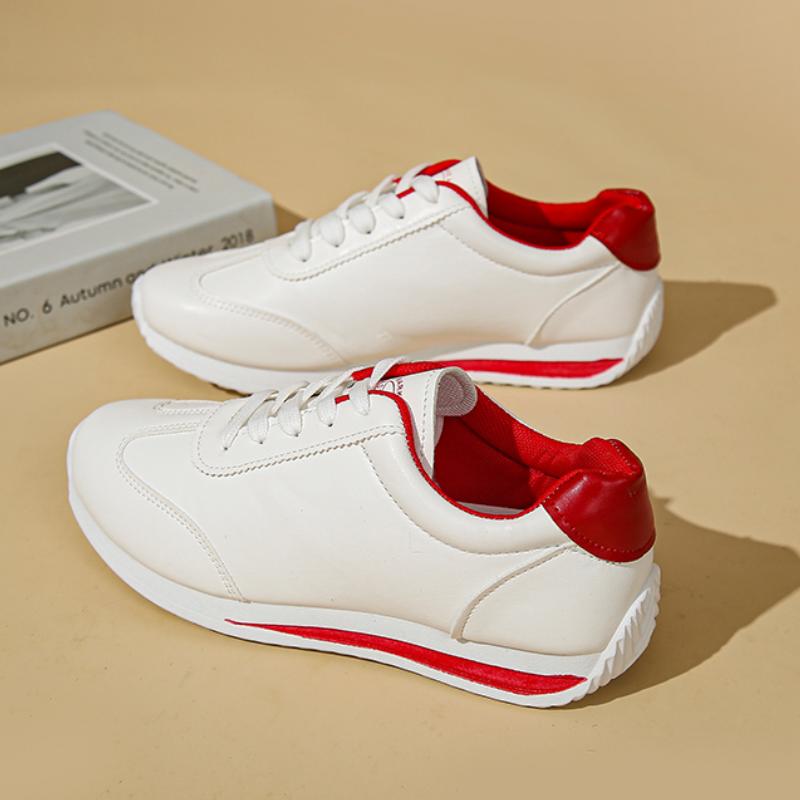 Fashion Women Casual Shoes Spring and Autumn Lace Up Sneakers Trend Casual Breathable Shoes Leisure Non-slip Loafers Zapatos De Mujer