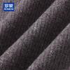 ROMON Men's 100% Pure Wool Thickened Striped Mock Neck Sweater
