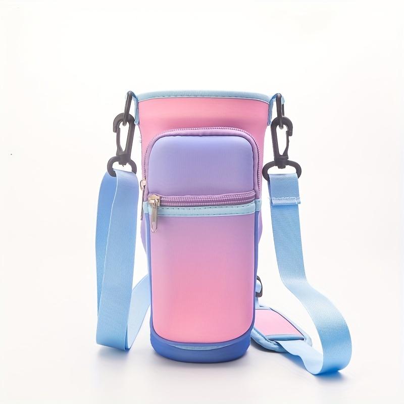 

1PC Water Bottle Carrier Bag for Tumbler, Insulated Tote with Phone Pocket & Adjustable Strap, Cup Holder Strap for Stanley Cup