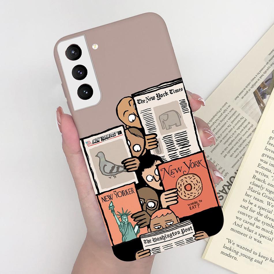 For Samsung Galaxy S21 Plus Ultra FE 5G Case Cute Painted Silicone Soft Protective Phone Cover for SamsungS21 S 21 FE Plus Ultra