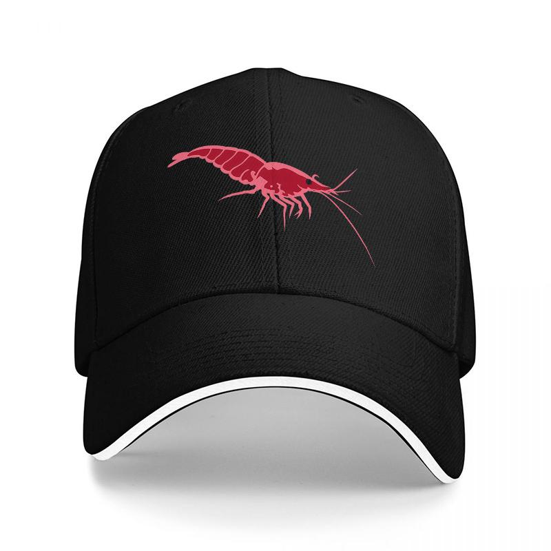 Red Lobster Embroidered Black Baseball Cap Classic Fit Adjustable Hat Outdoor Fashion Accessory
