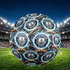 Football Team City FC Print Size 5 Soccer Ball, PU Wear Resistant Football for Match Training and Daily Practice, Birthday Gift for Soccer Fans