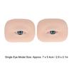 1 Pair Soft Silicone Eye Model Flexible 5D for Practicing Piercing Suture Makeup Tching Instructions