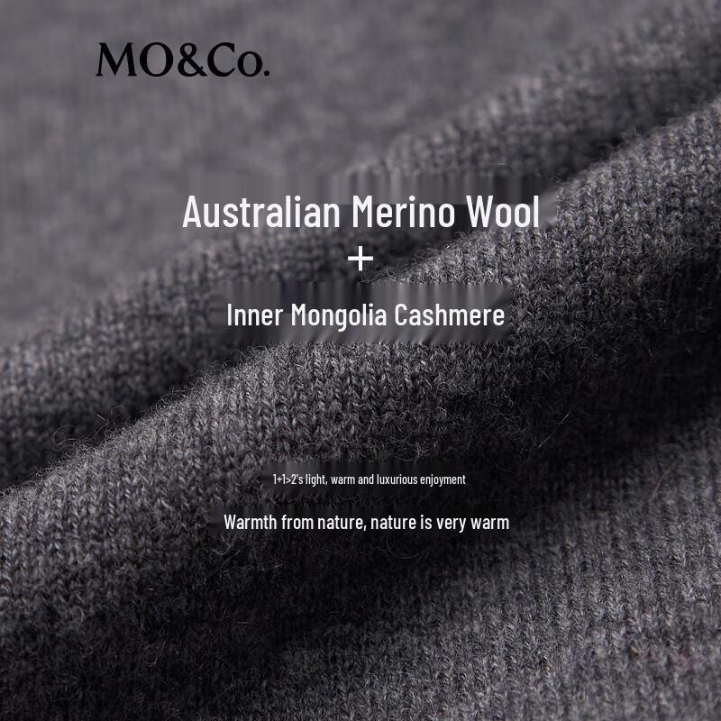 MO&Co. 2025 Spring Cashmere Blend Embroidered Sweater