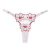 Transparent Flower Embroidery For Girls Korean Underwear Women Panties T Back Thongs String Briefs