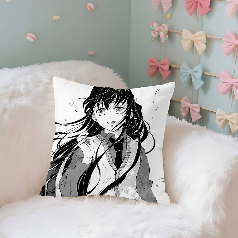 TTokitous MMuichirous Case Plush Fabric Soft Pillowcase Double Sided Print Cushion Cover Household Gifts