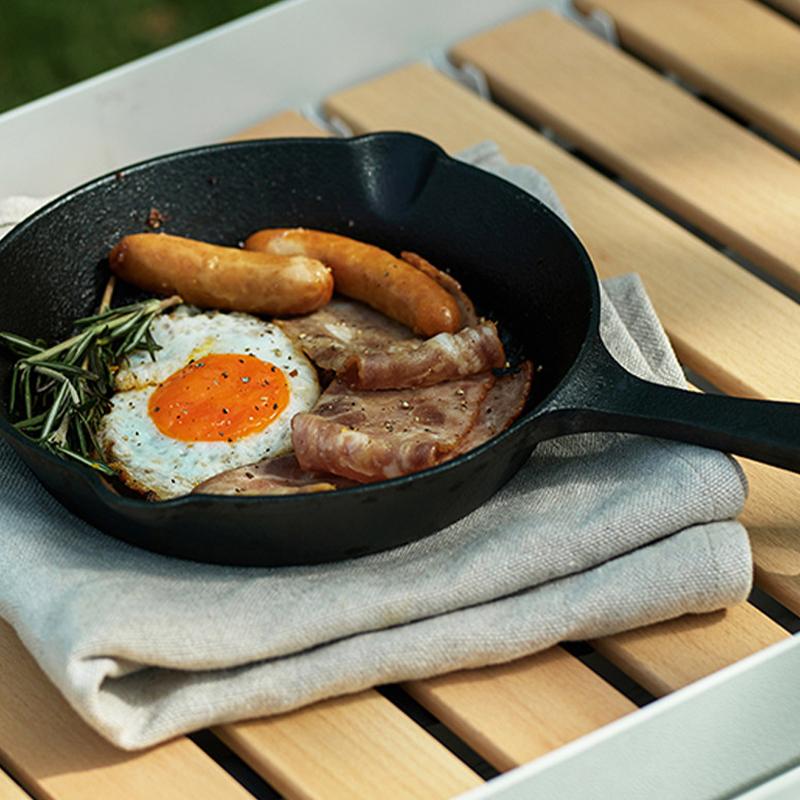 14Cm Cast Iron Skillet Non-Stick Mini Egg Frying Pan For Kitchen Cookware
