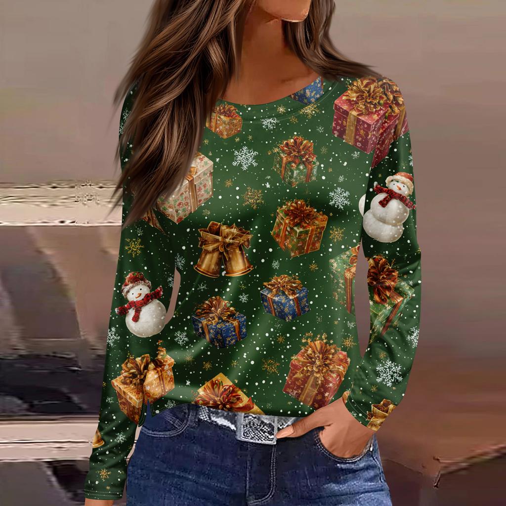 Womens's Fashion Casual Halloween Print V-neck Mid Length Pocket 3/4 Sleeve Top