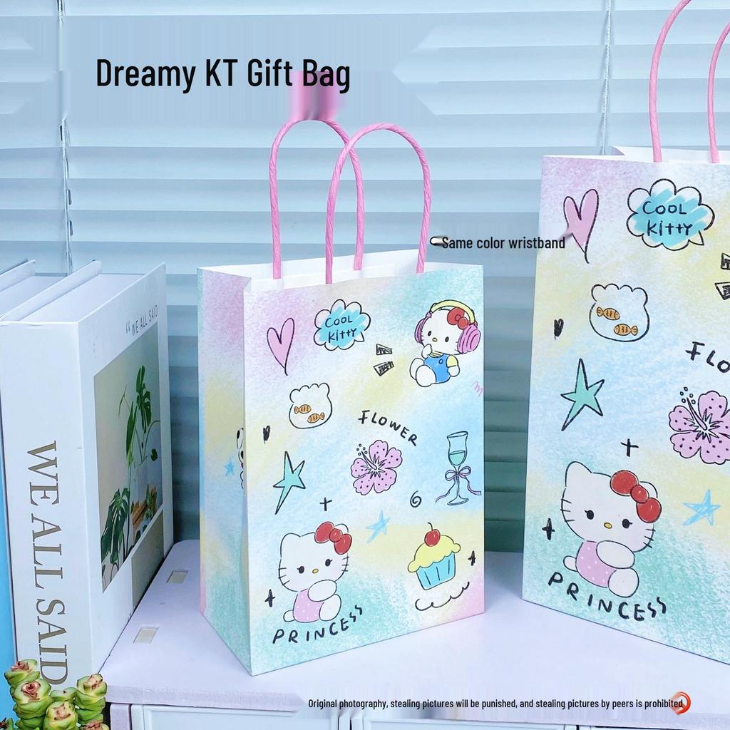 Cute Cartoon Kraft Paper Tote for Jewelry & Small Gifts