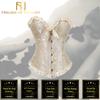 Ivory Cream Frill Corset Erotic Lingerie Fetish Corsets