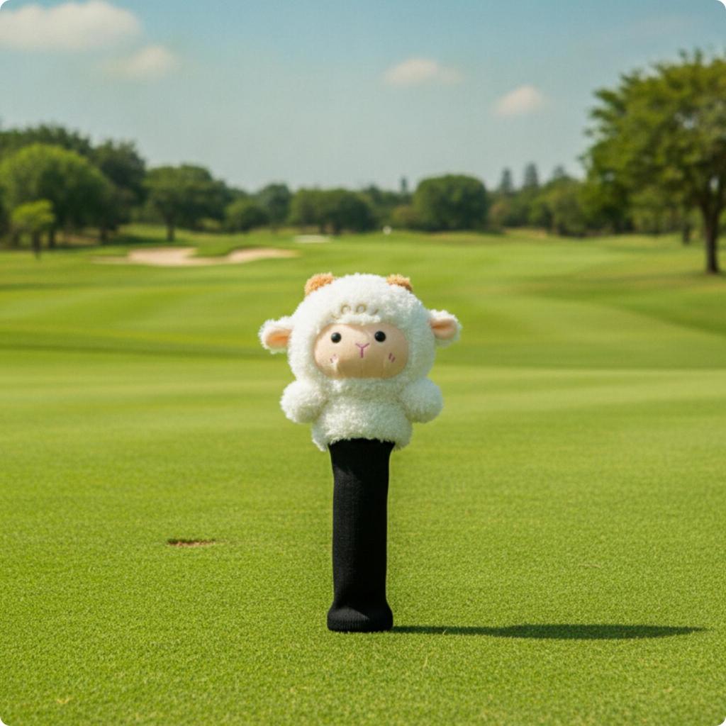 Sheep Golf Headcover Fuzzy Soft TubeStyle Sports Gear
