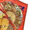 HERMES Japanese pattern fan BRISE DE CHARME Enchanting breeze Carre 90 Scarf