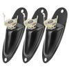 3Pcs Alloy Electric Guitar Jack Electric Bass Plug Socket for ST Ship Form Accessory Black